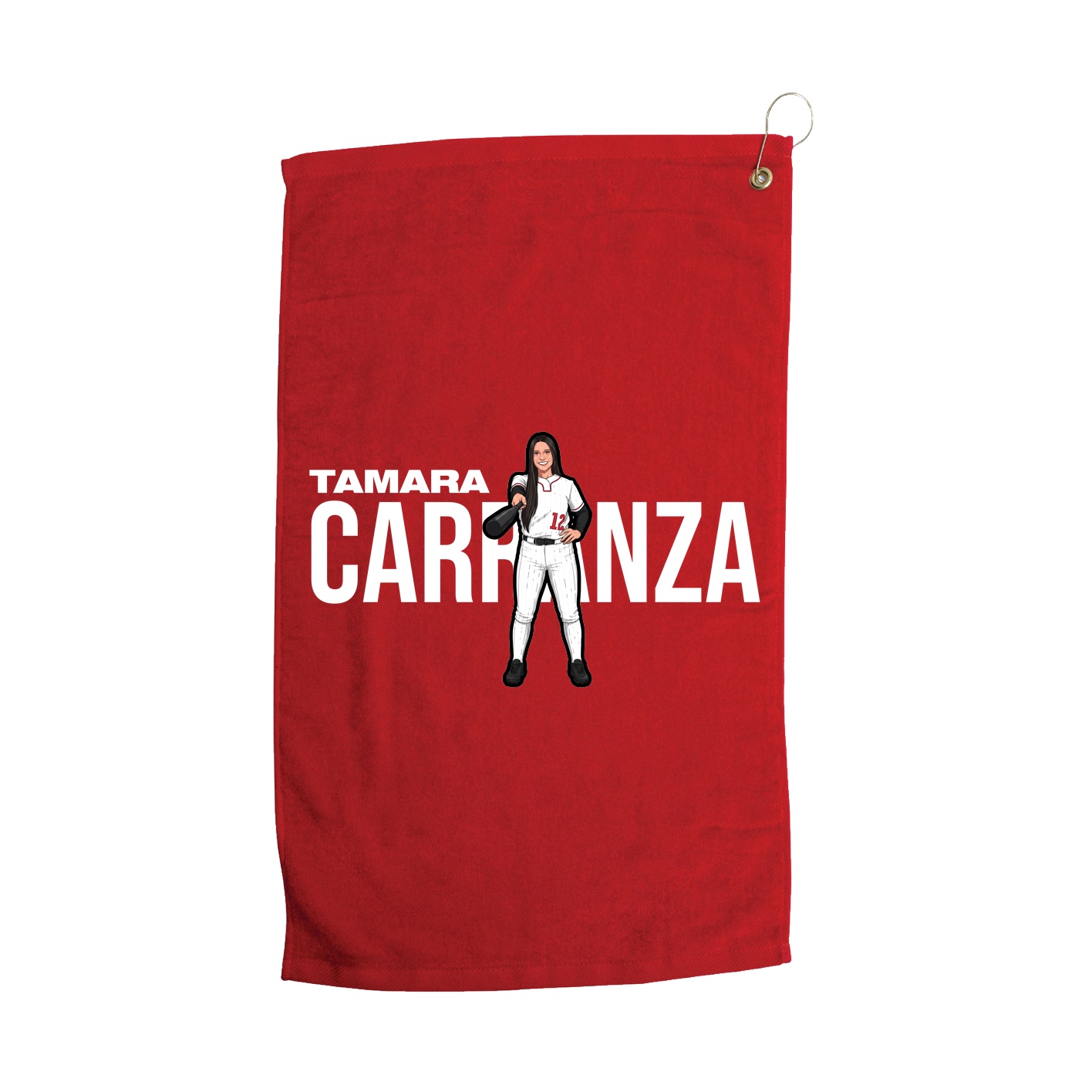 Golf Towel — Player Name in Red