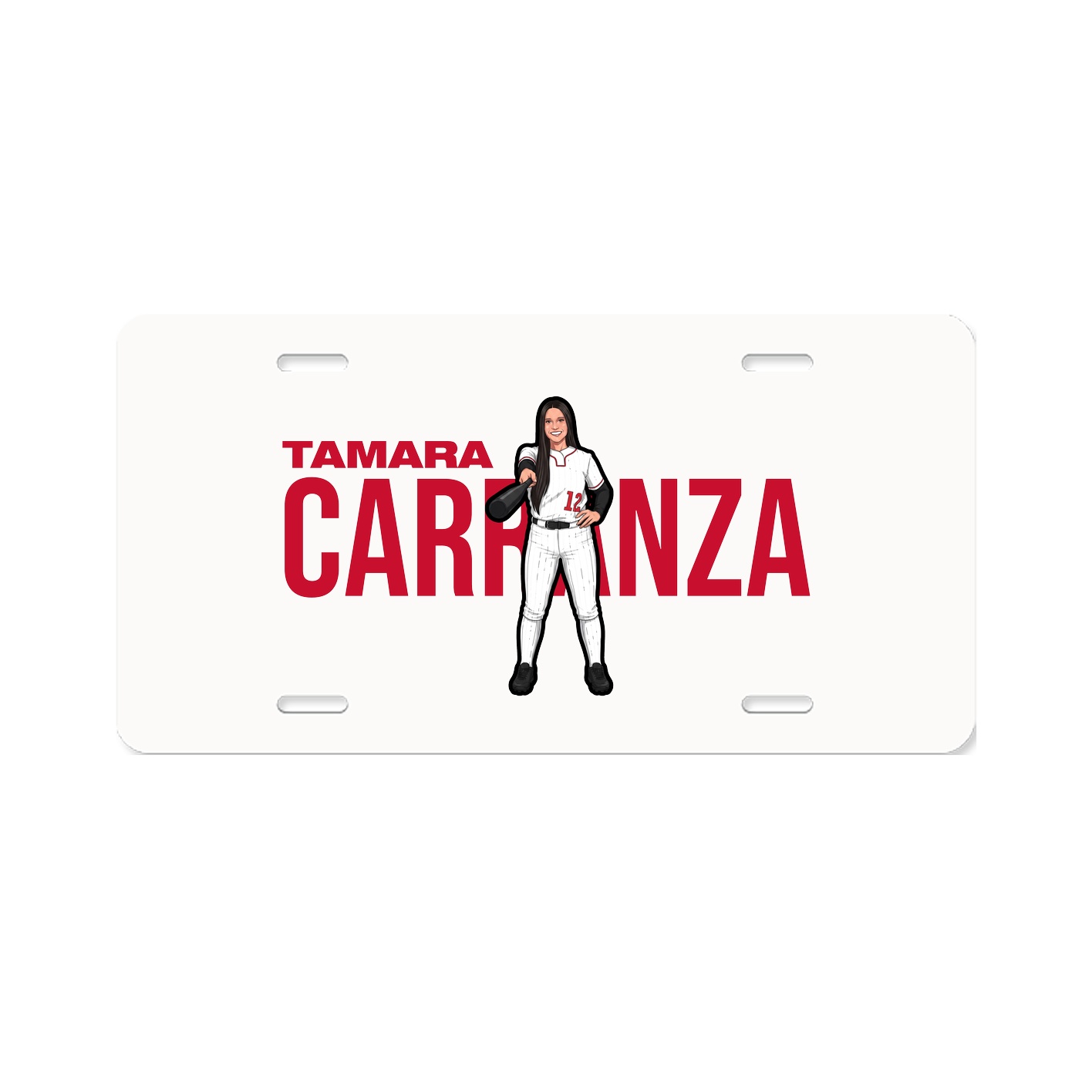 License Plate — Player Name in Classic