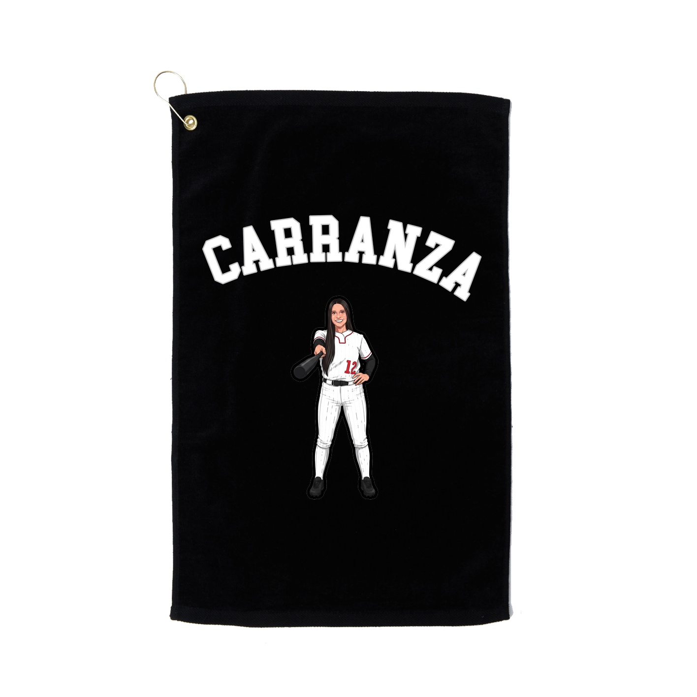 Golf Towel — Shirsey Arch in Black