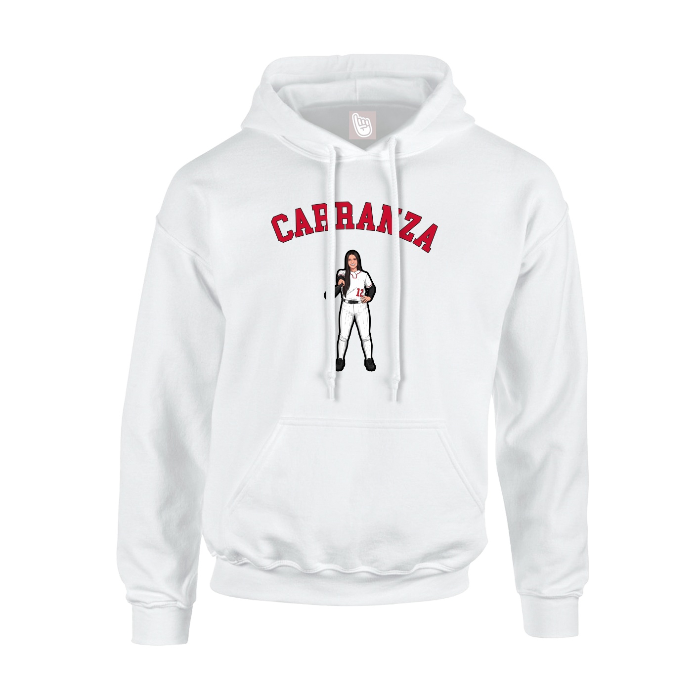 Hoodie — Shirsey Arch in White