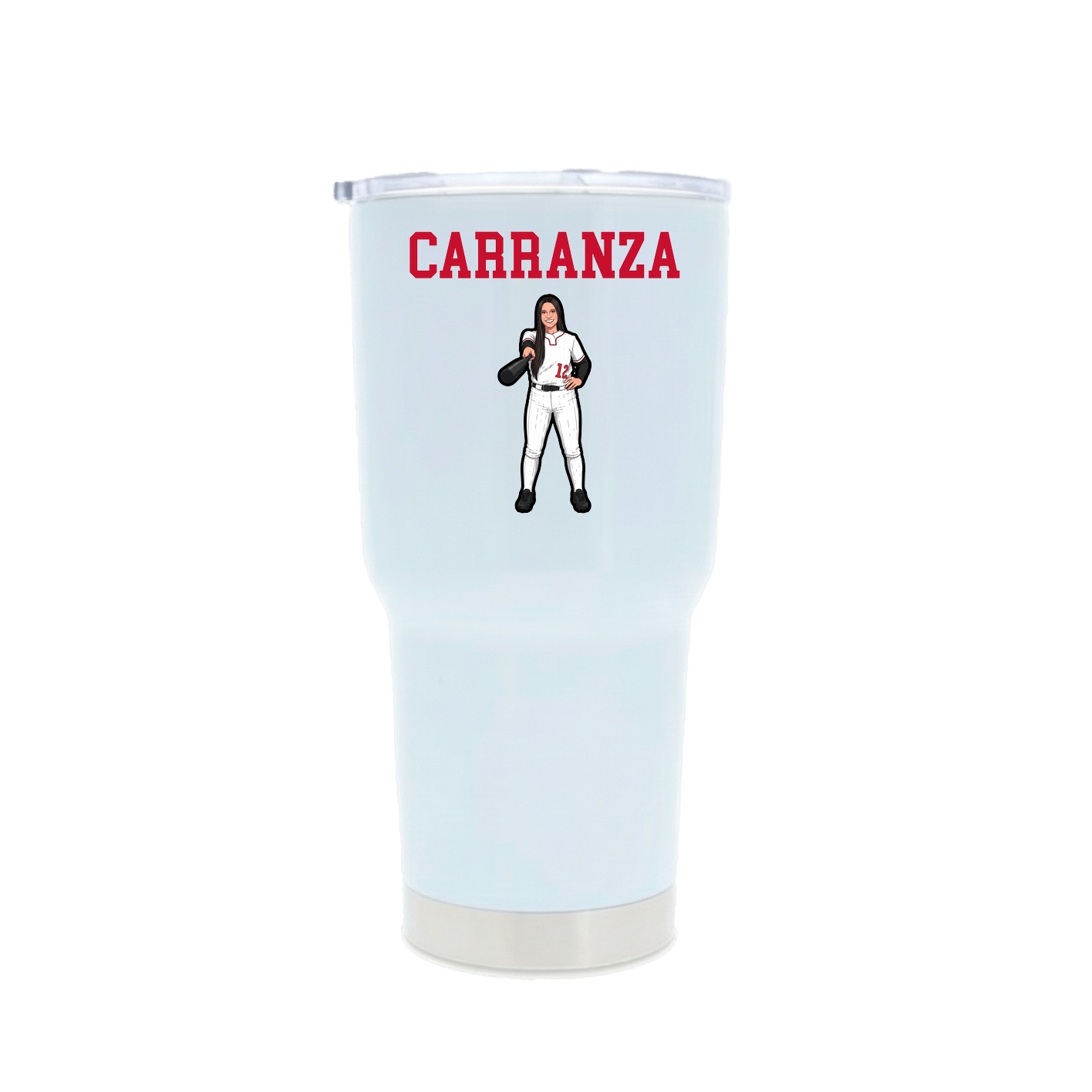 30oz Stainless Steel Tumbler — Shirsey in White