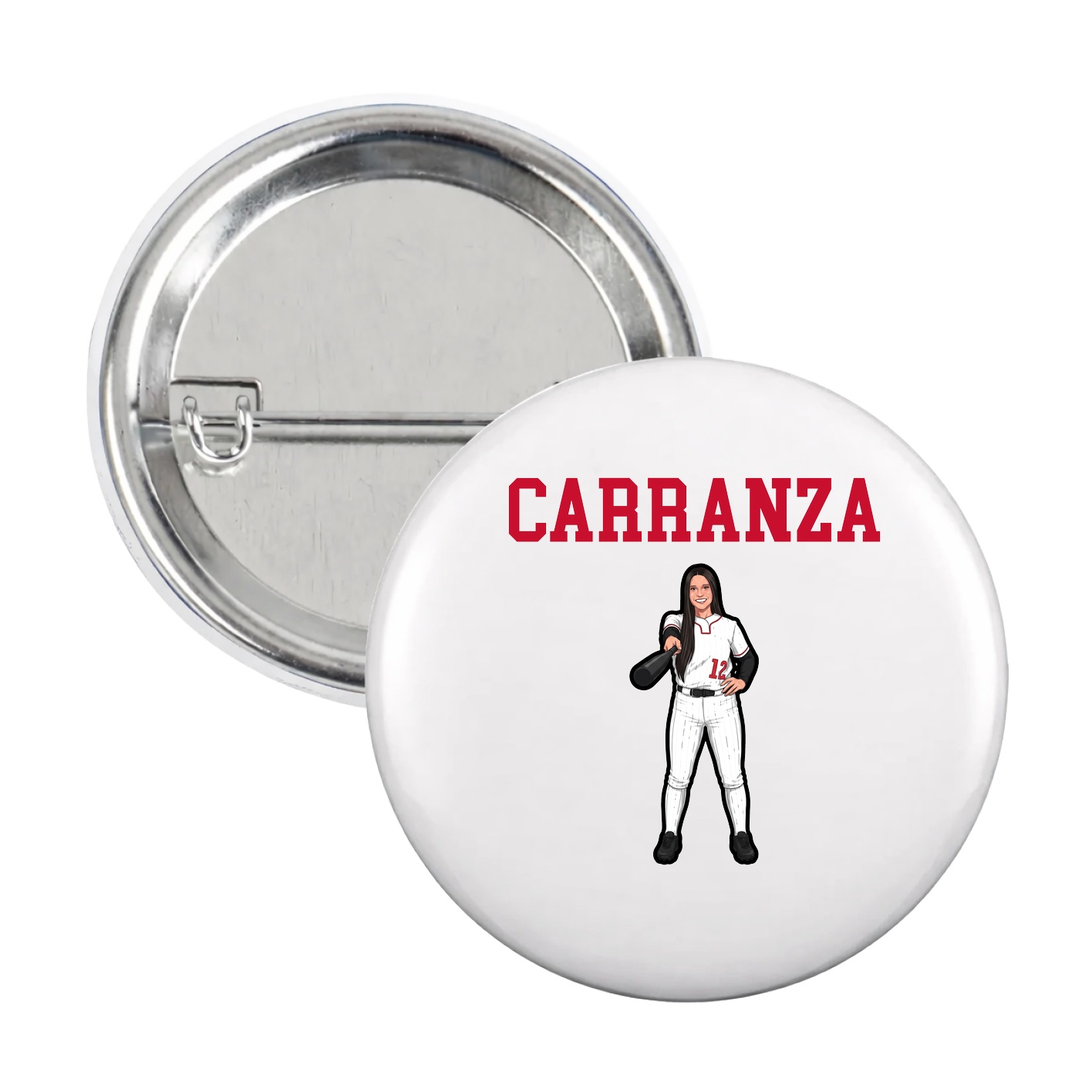 Game Day Button — Shirsey in White
