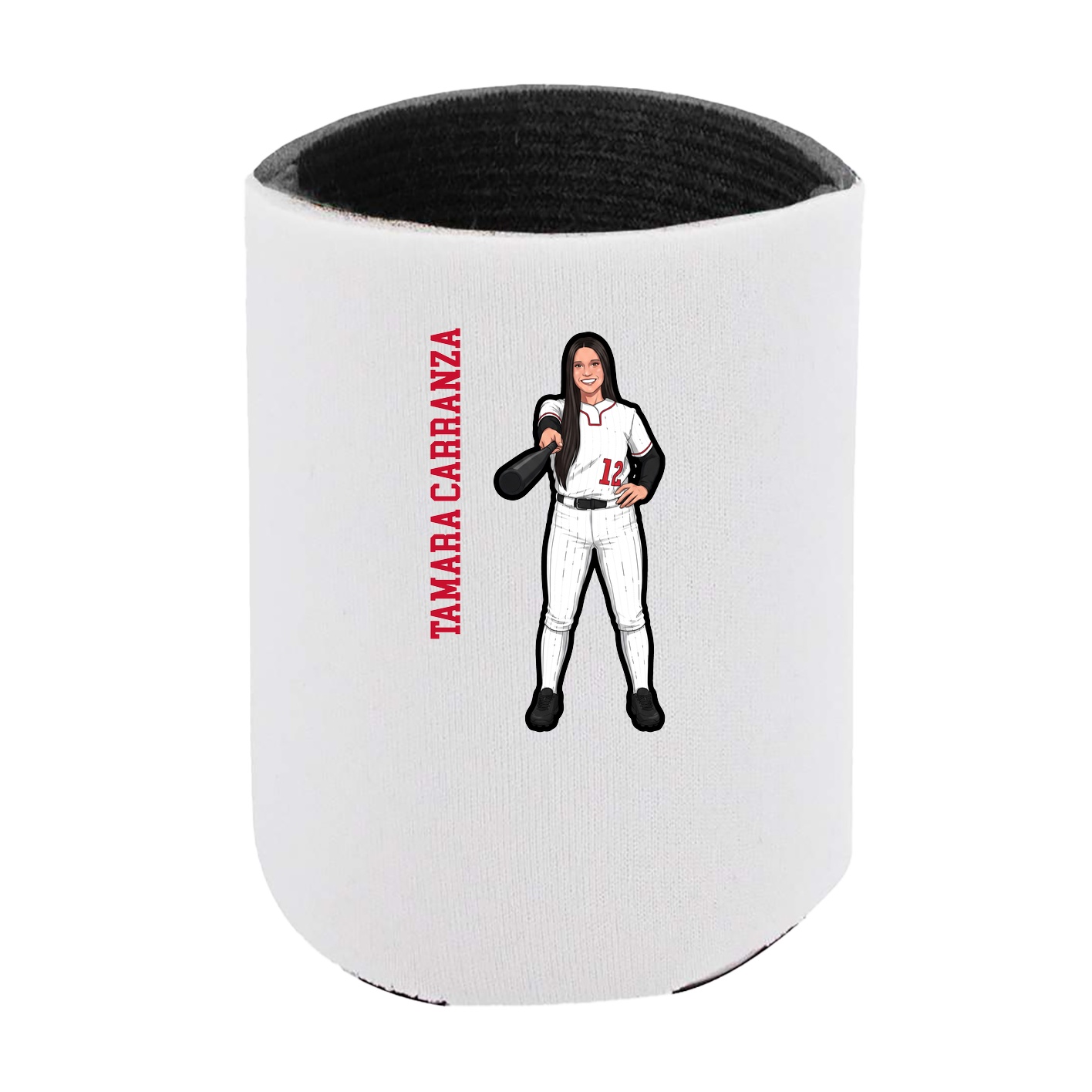 Can Holder — Name Vertical in White
