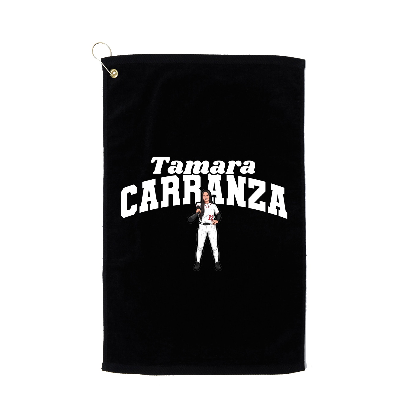 Golf Towel — Signature Arch in Black