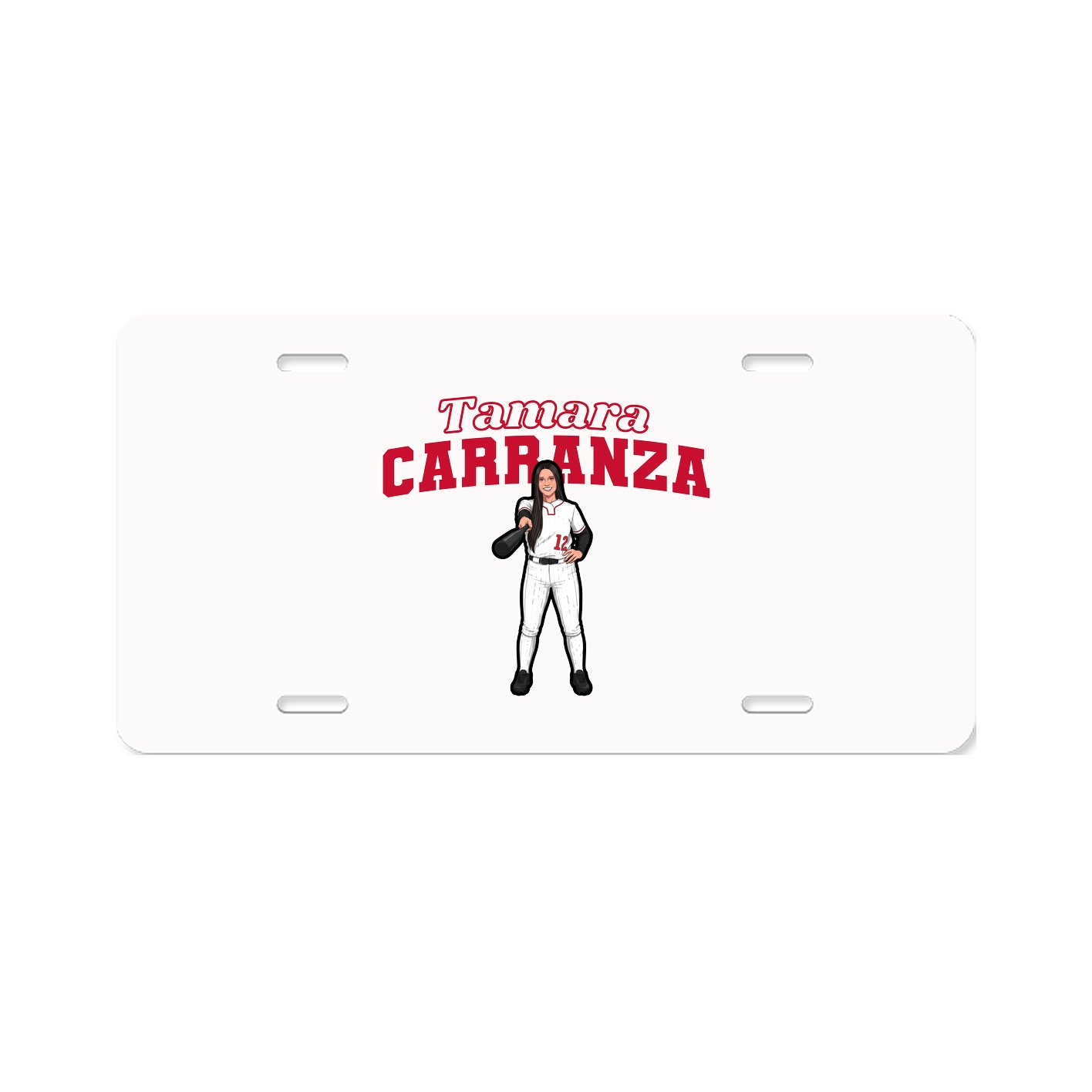 License Plate — Name Arch in Classic