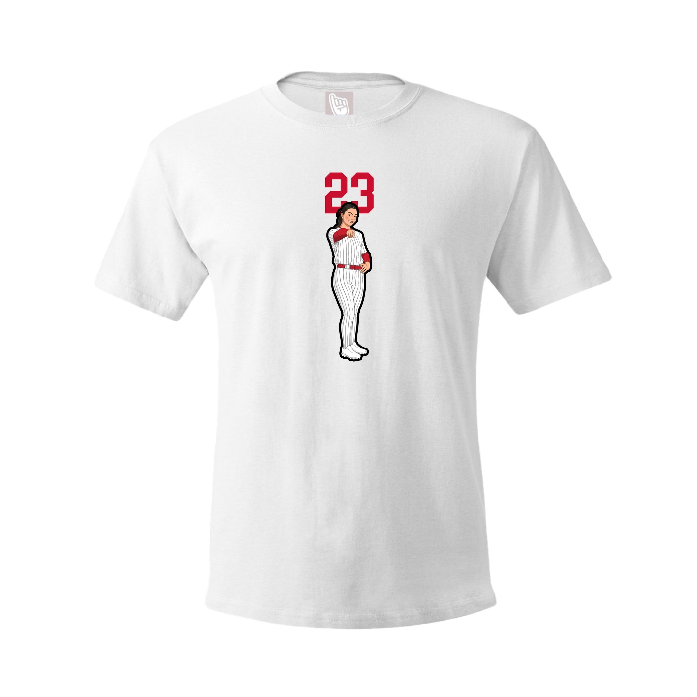 Tee — Number Top in White
