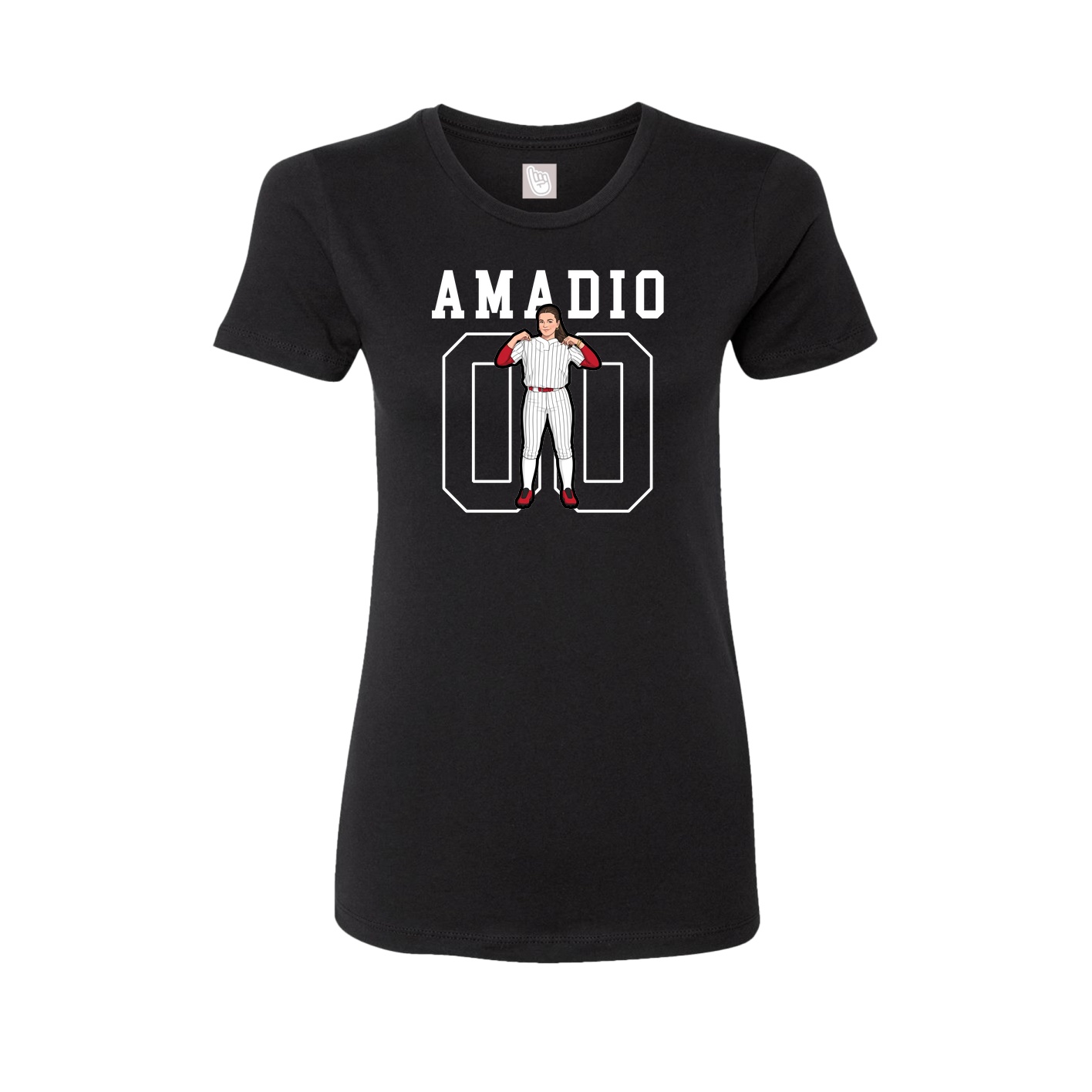 Fitted Women's Tee — Shirsey in Black