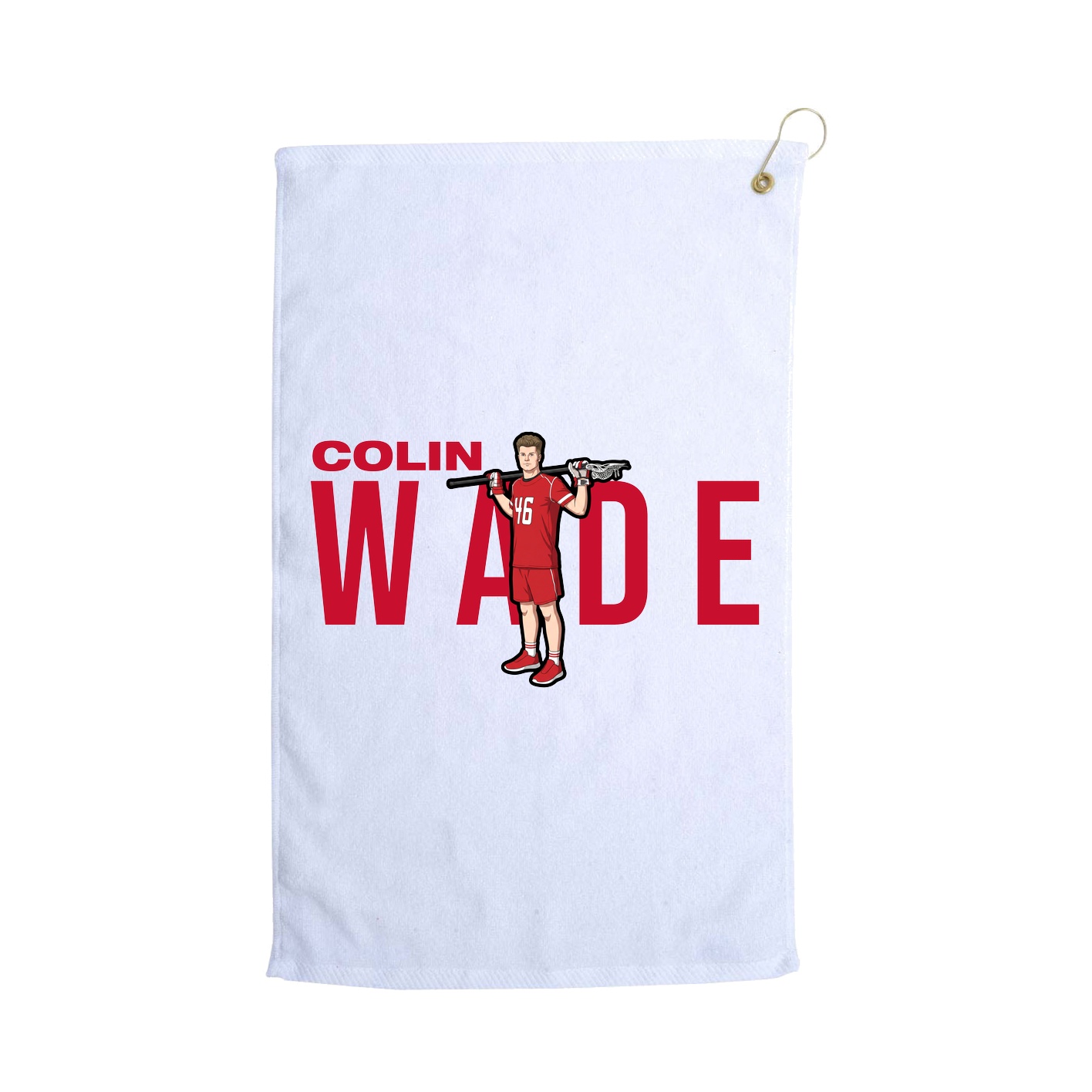 Golf Towel — Player Name in White