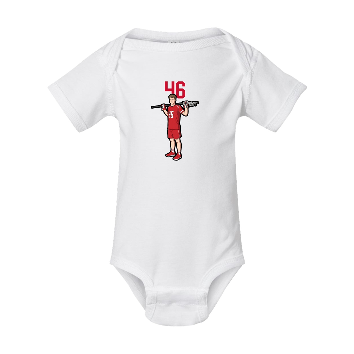 Baby Onesie — Number Top in White