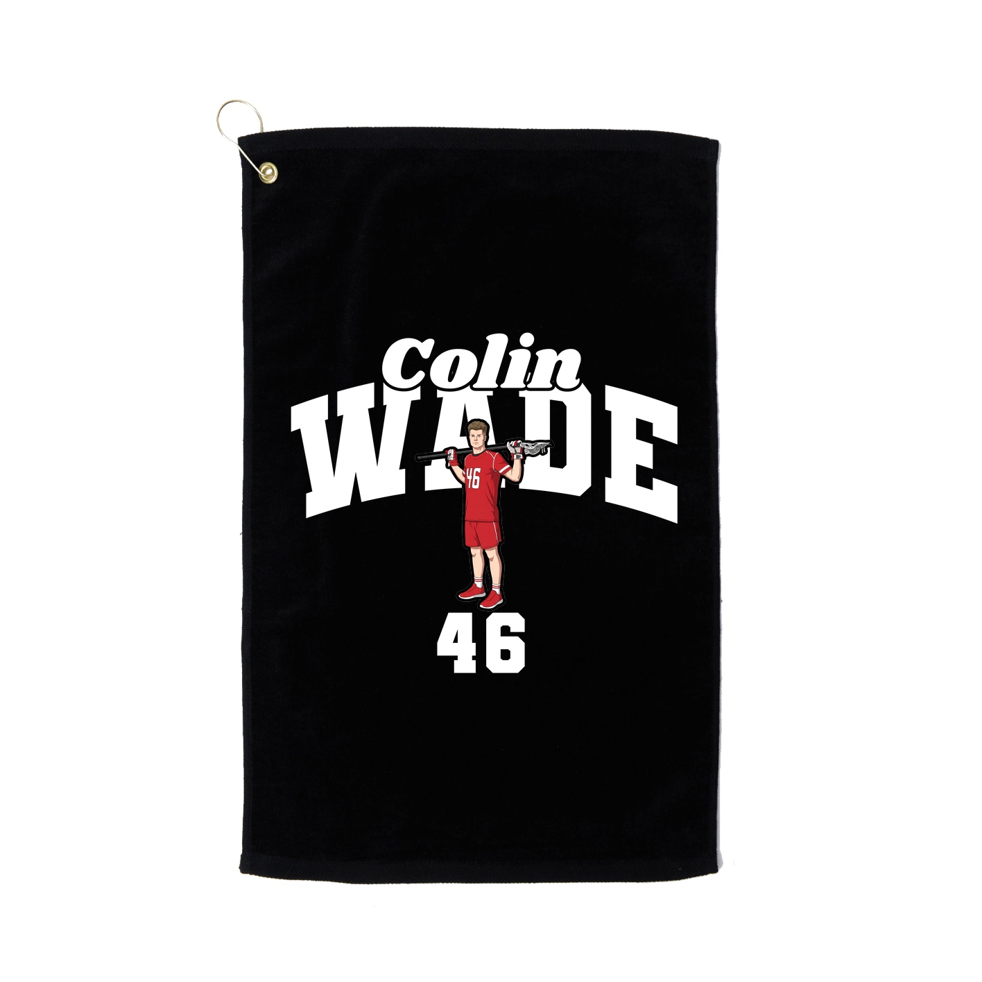 Golf Towel — Signature Arch in Black