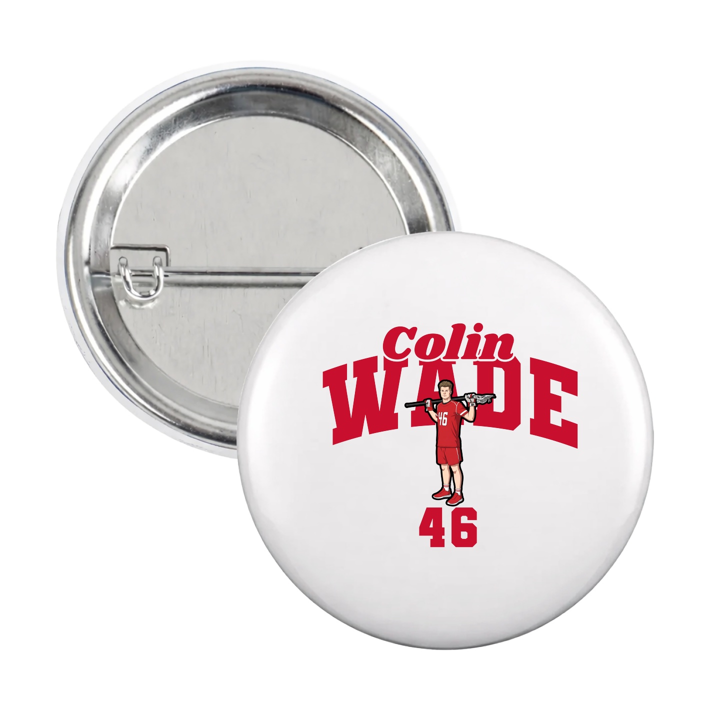 Game Day Button — Signature Arch in White