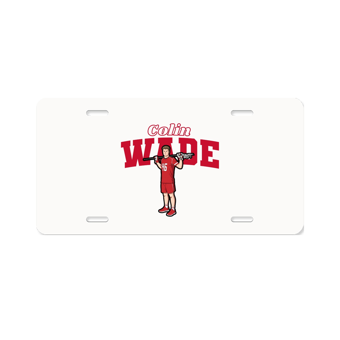 License Plate — Name Arch in Classic