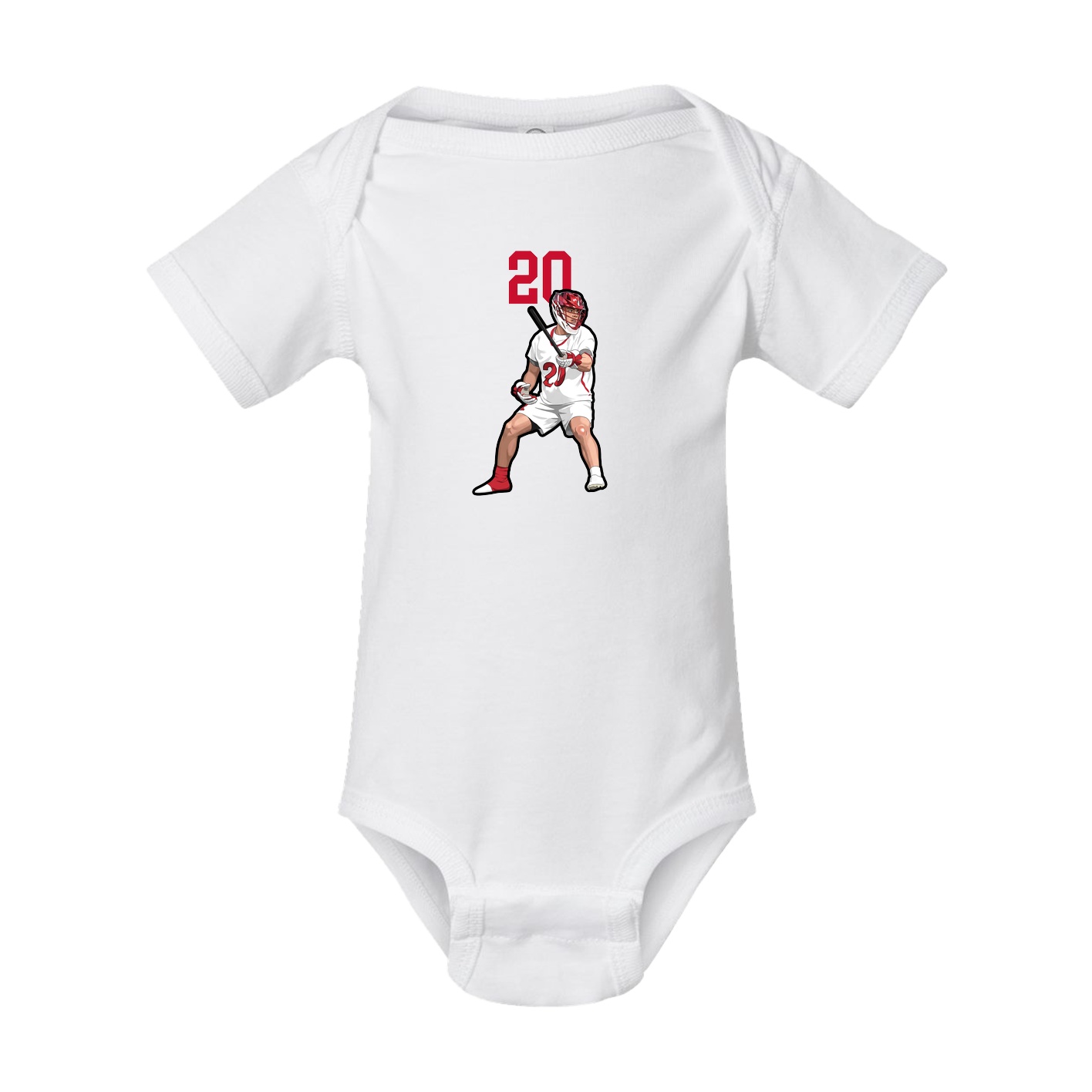 Baby Onesie — Number Top in White