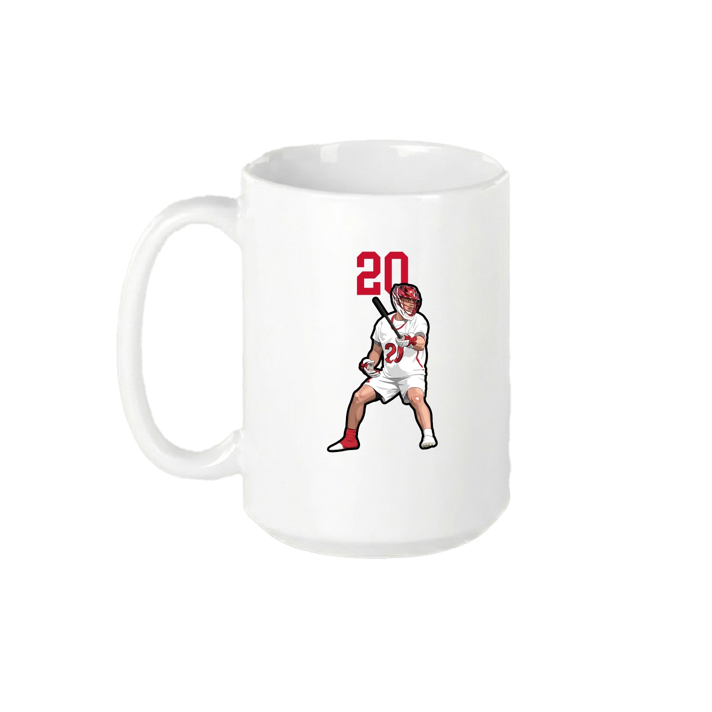 15oz Coffee Mug — Number Top in White