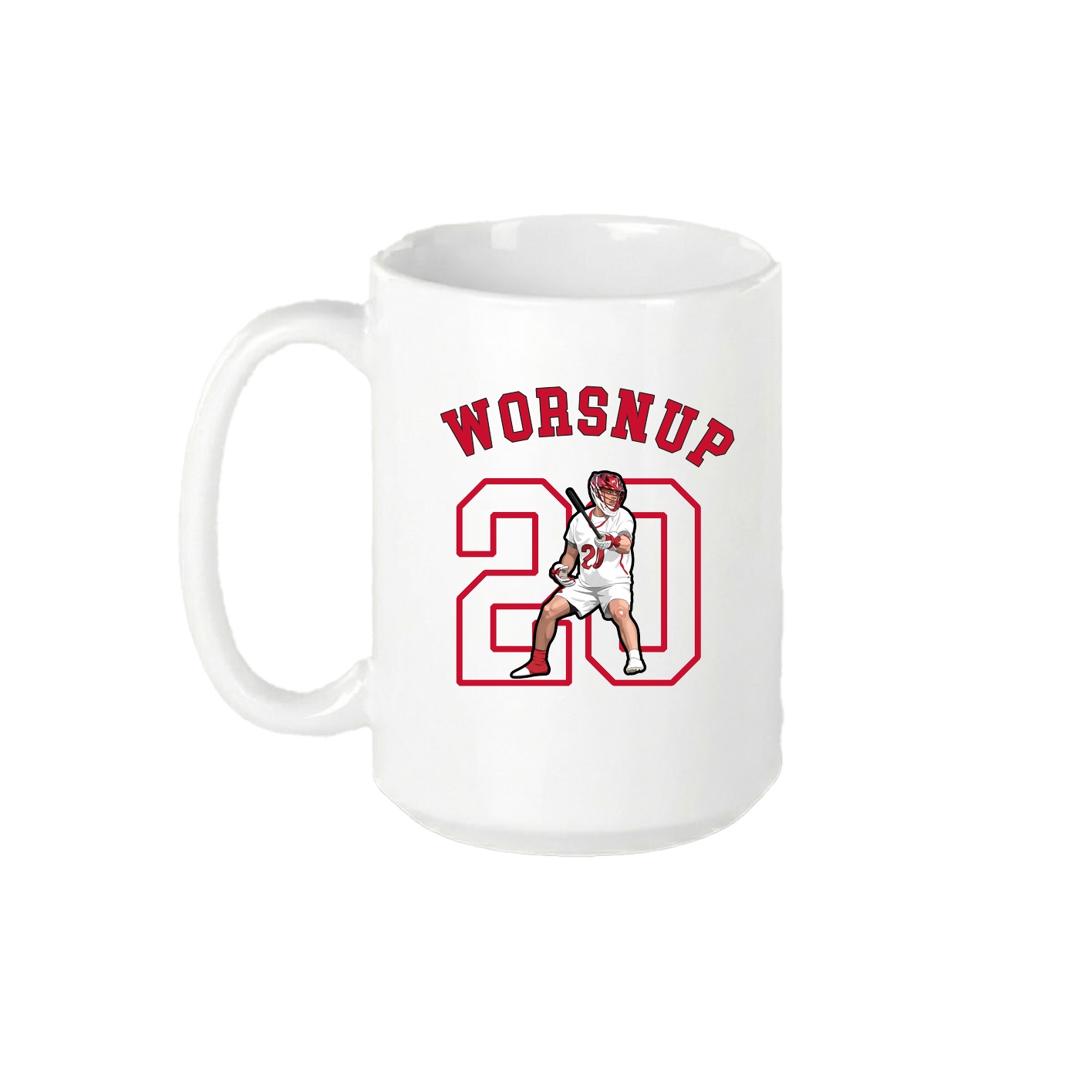 15oz Coffee Mug — Shirsey Arch in White