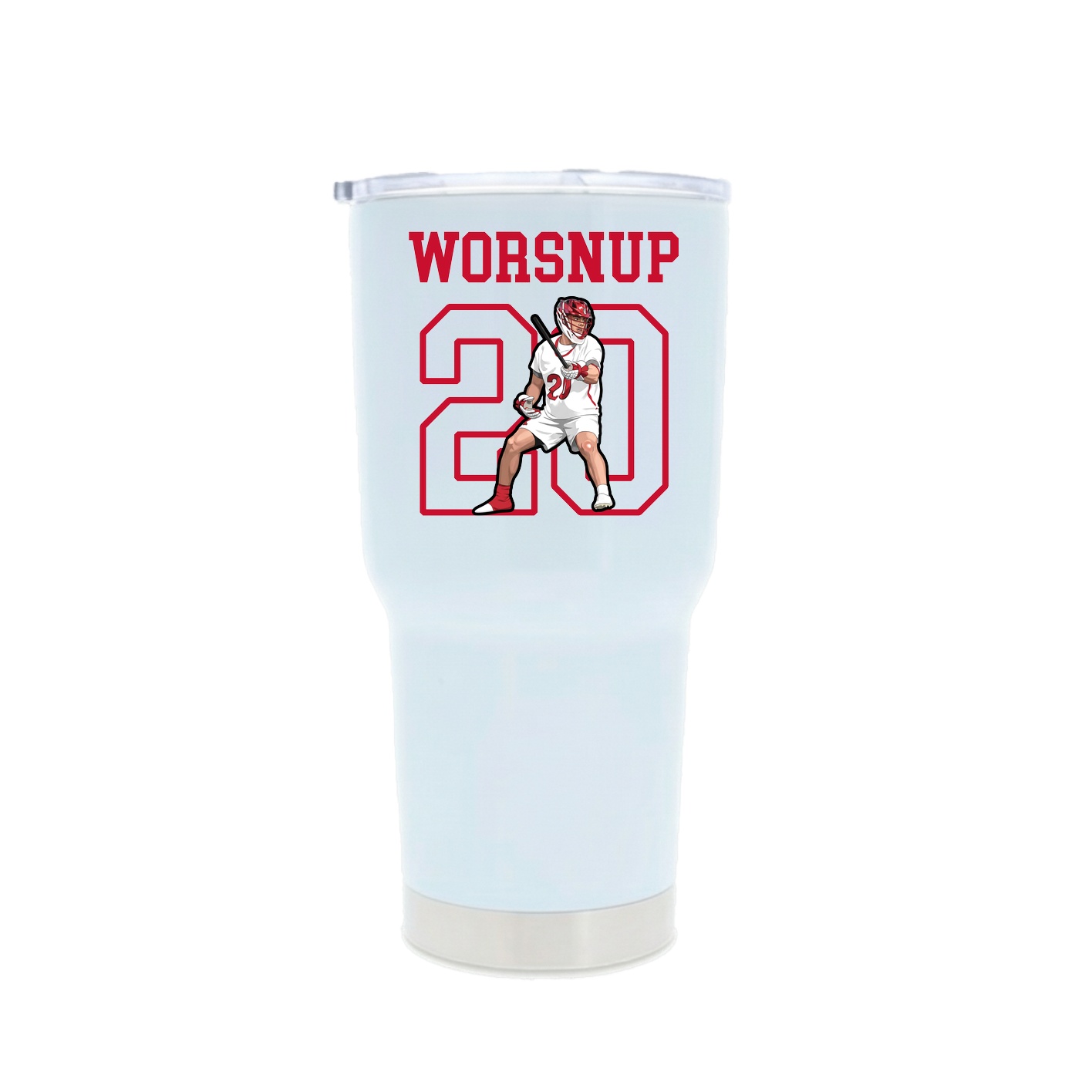 30oz Stainless Steel Tumbler — Shirsey in White