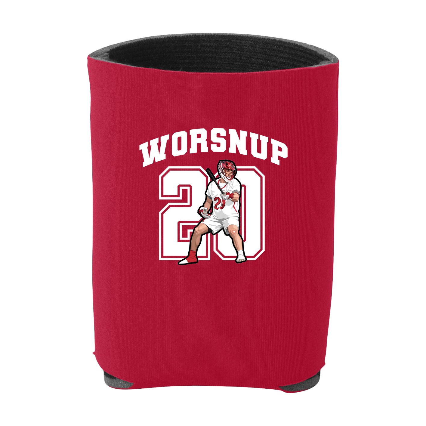 Can Holder — Number in Red
