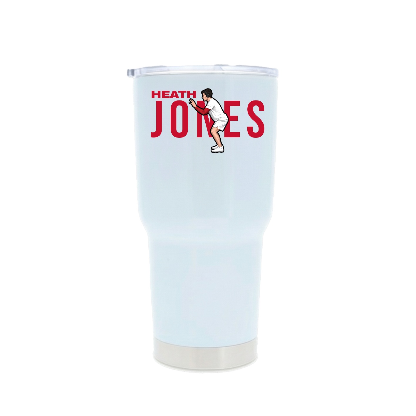 30oz Stainless Steel Tumbler — Player Name in White