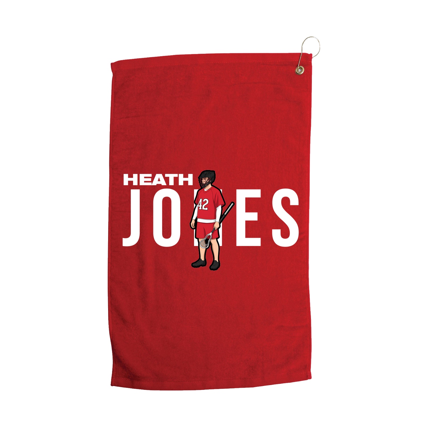 Golf Towel — Player Name in Red