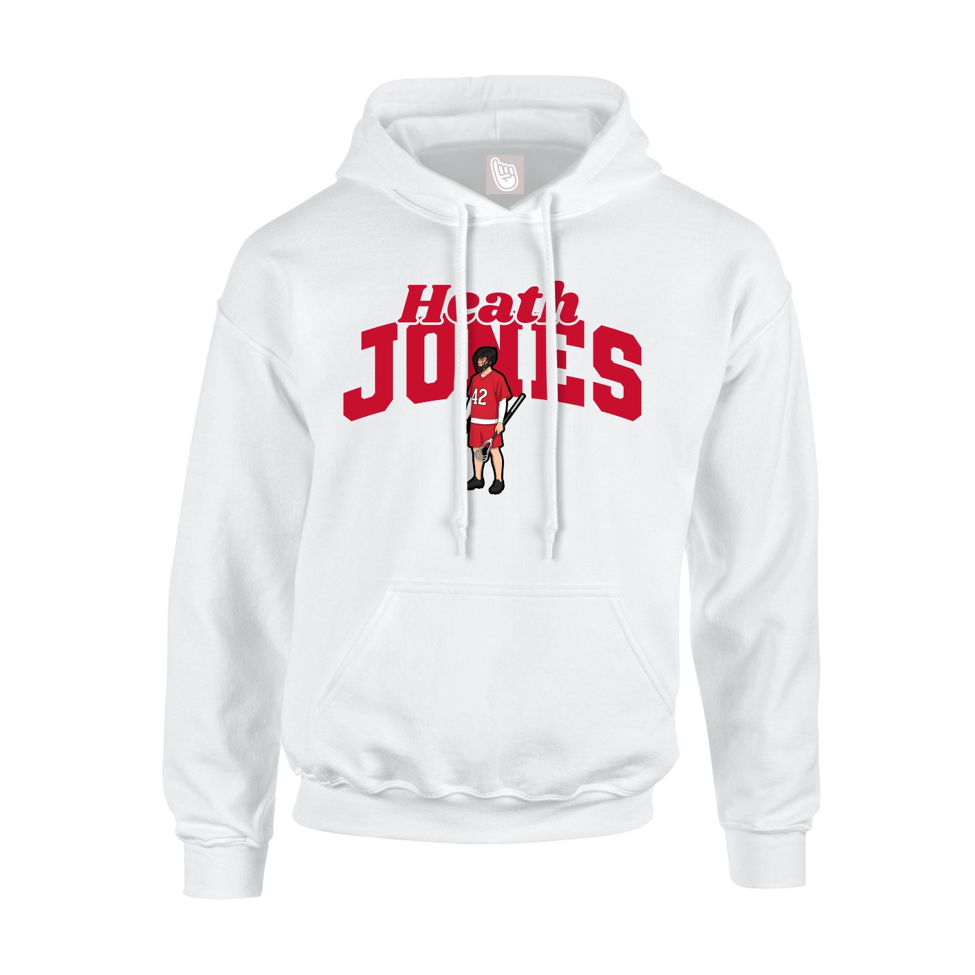 Hoodie — Signature Arch in White