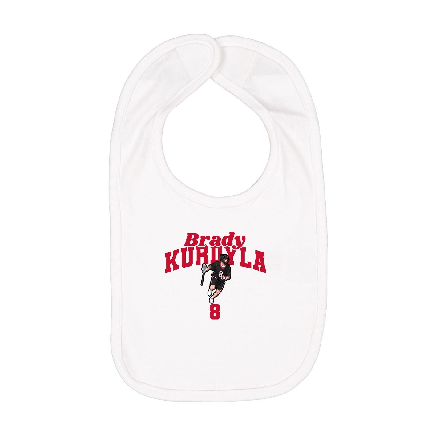 Infant Bib — Signature Arch in White