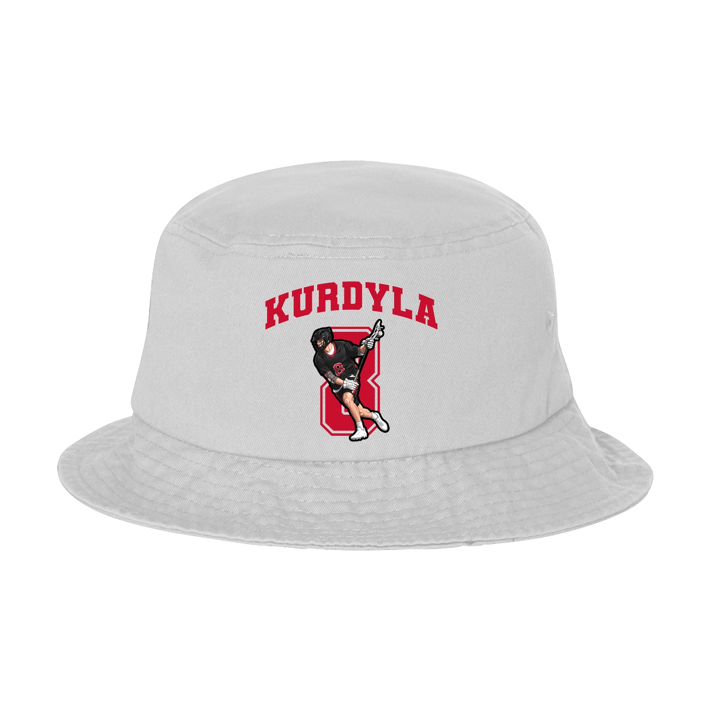 Bucket Cap — Number in White