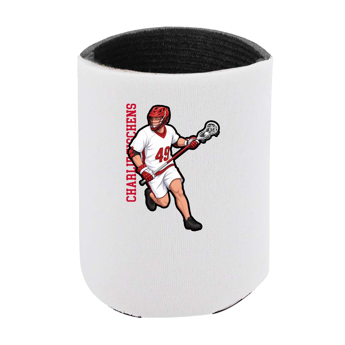 Can Holder — Name Vertical in White
