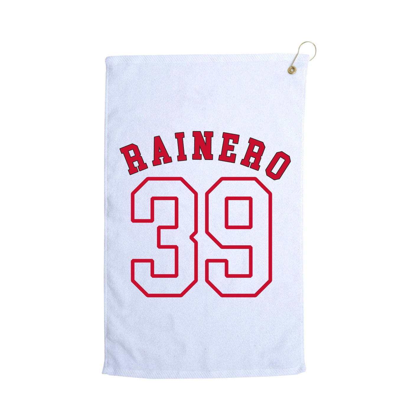 Golf Towel — Shirsey Arch in White