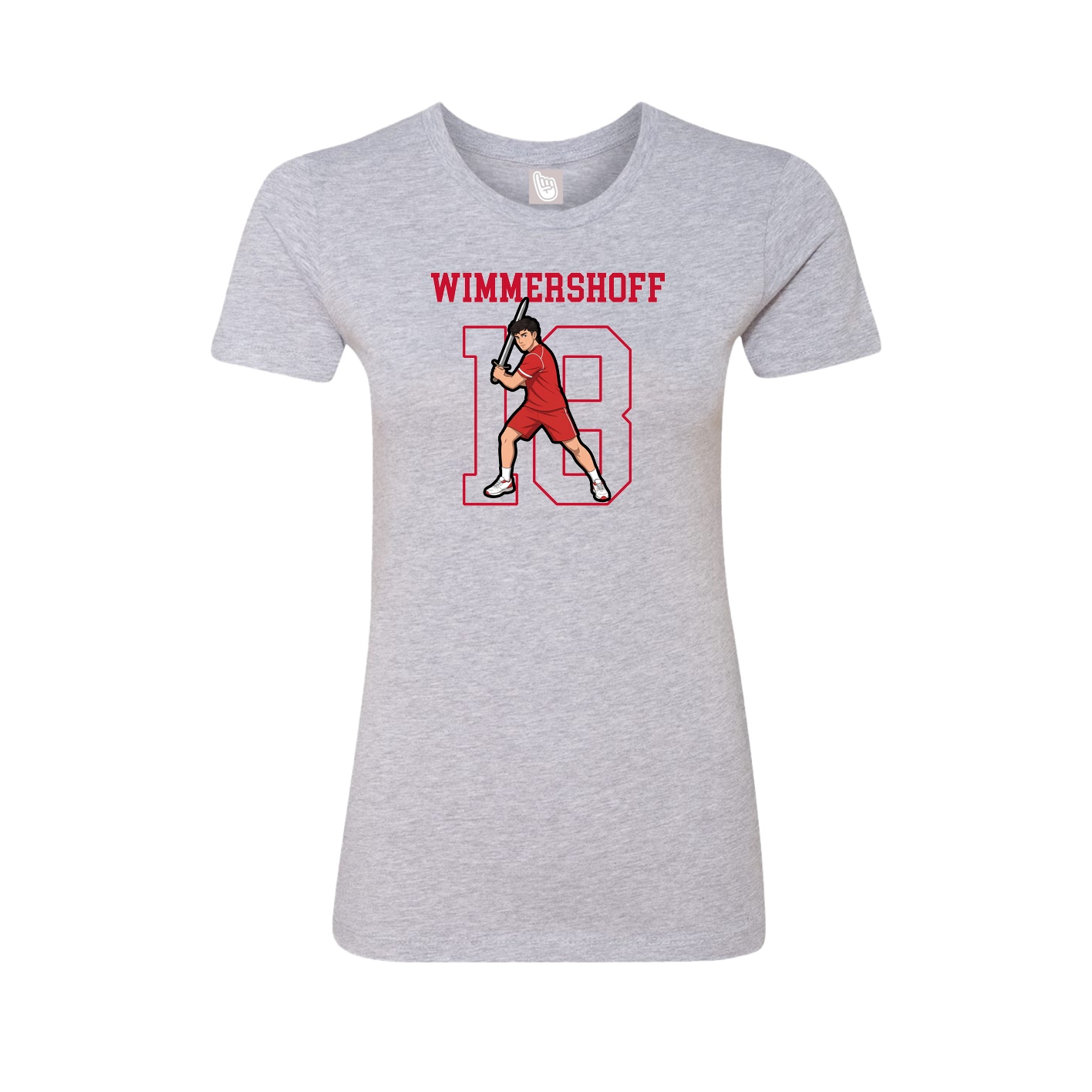 Fitted Women's Tee — Shirsey in Grey