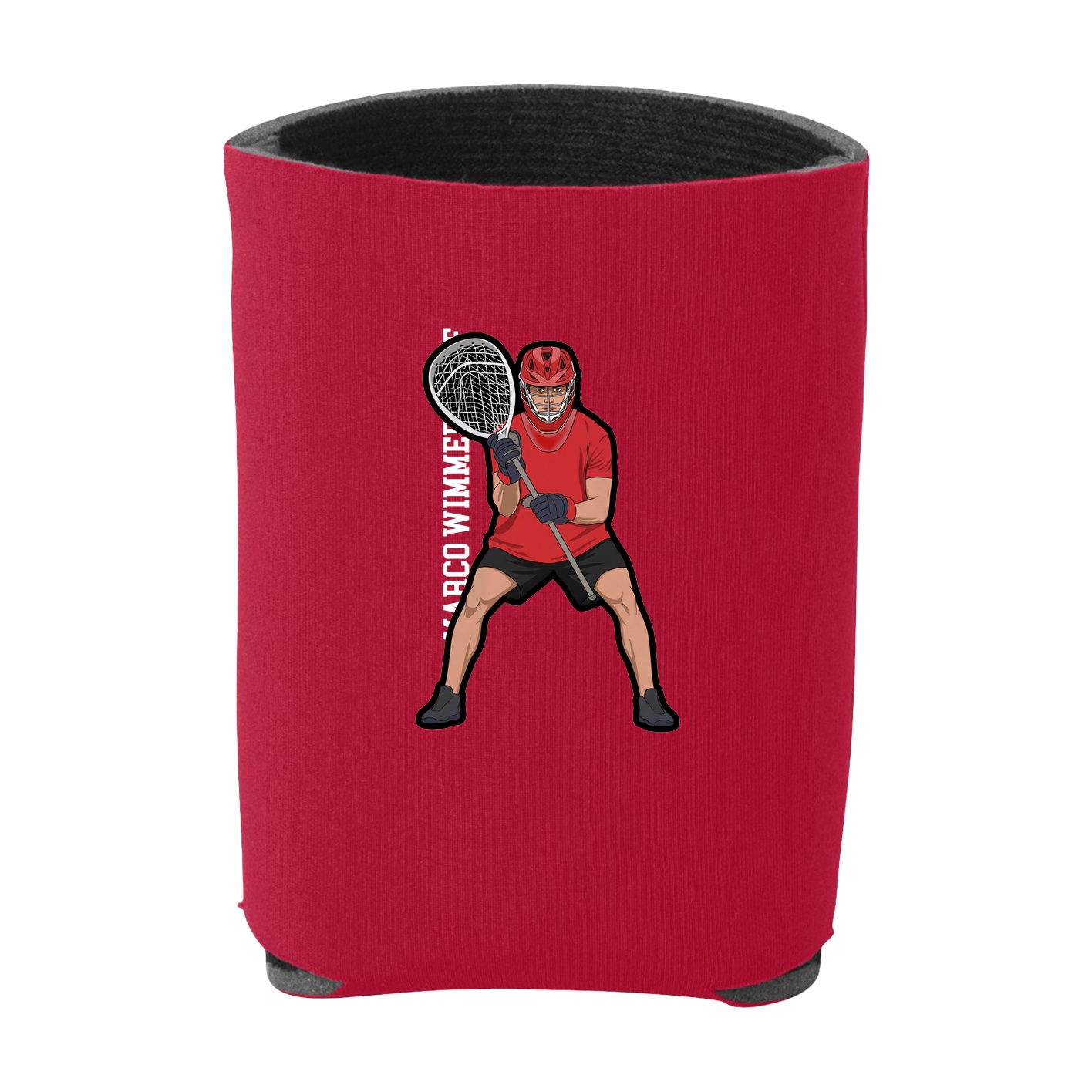 Can Holder — Name Vertical in Red