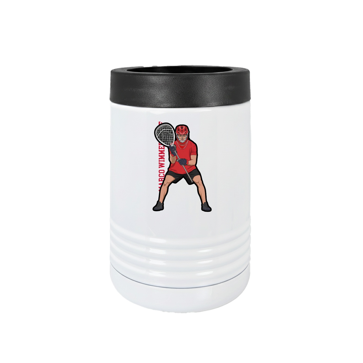 Beverage Holder — Name Vertical in White