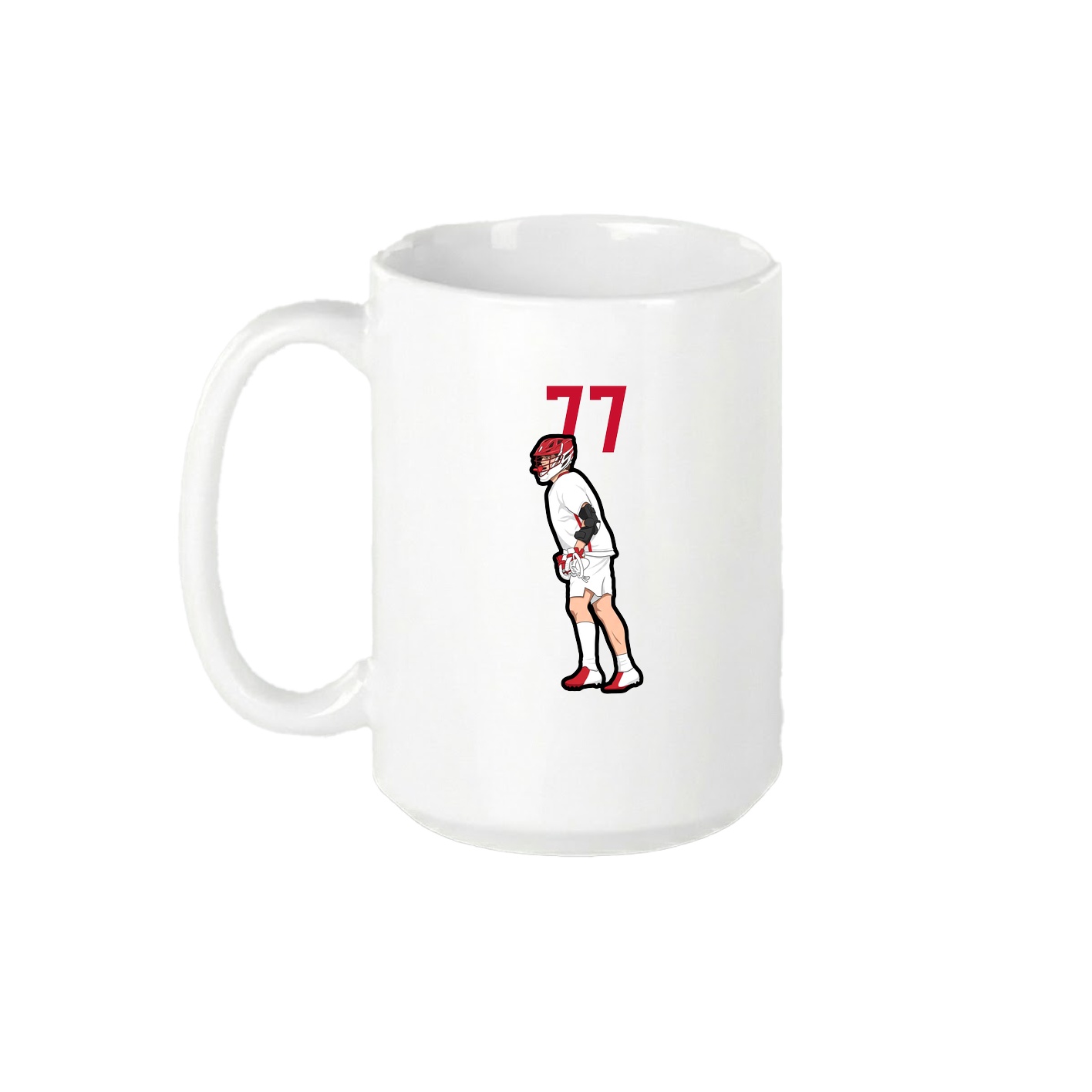 15oz Coffee Mug — Number Top in White