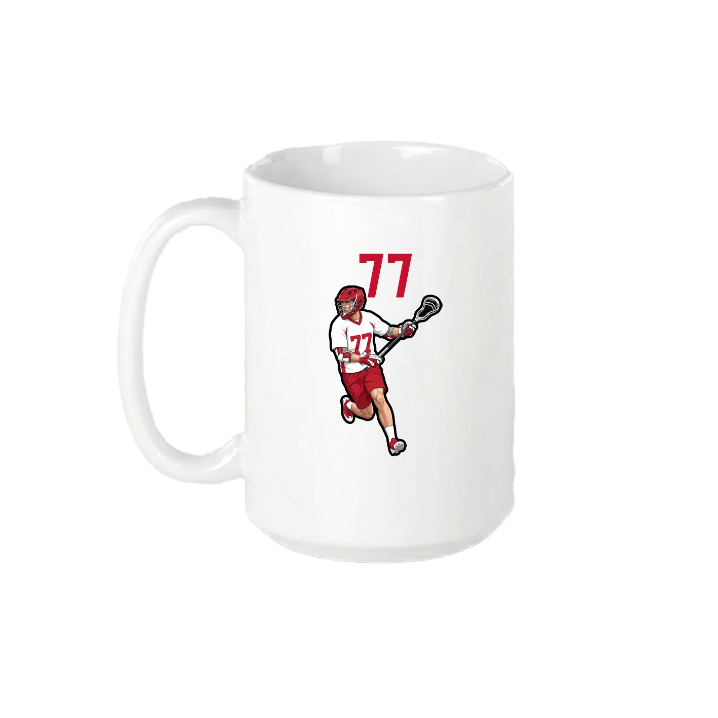 15oz Coffee Mug — Number Top in White