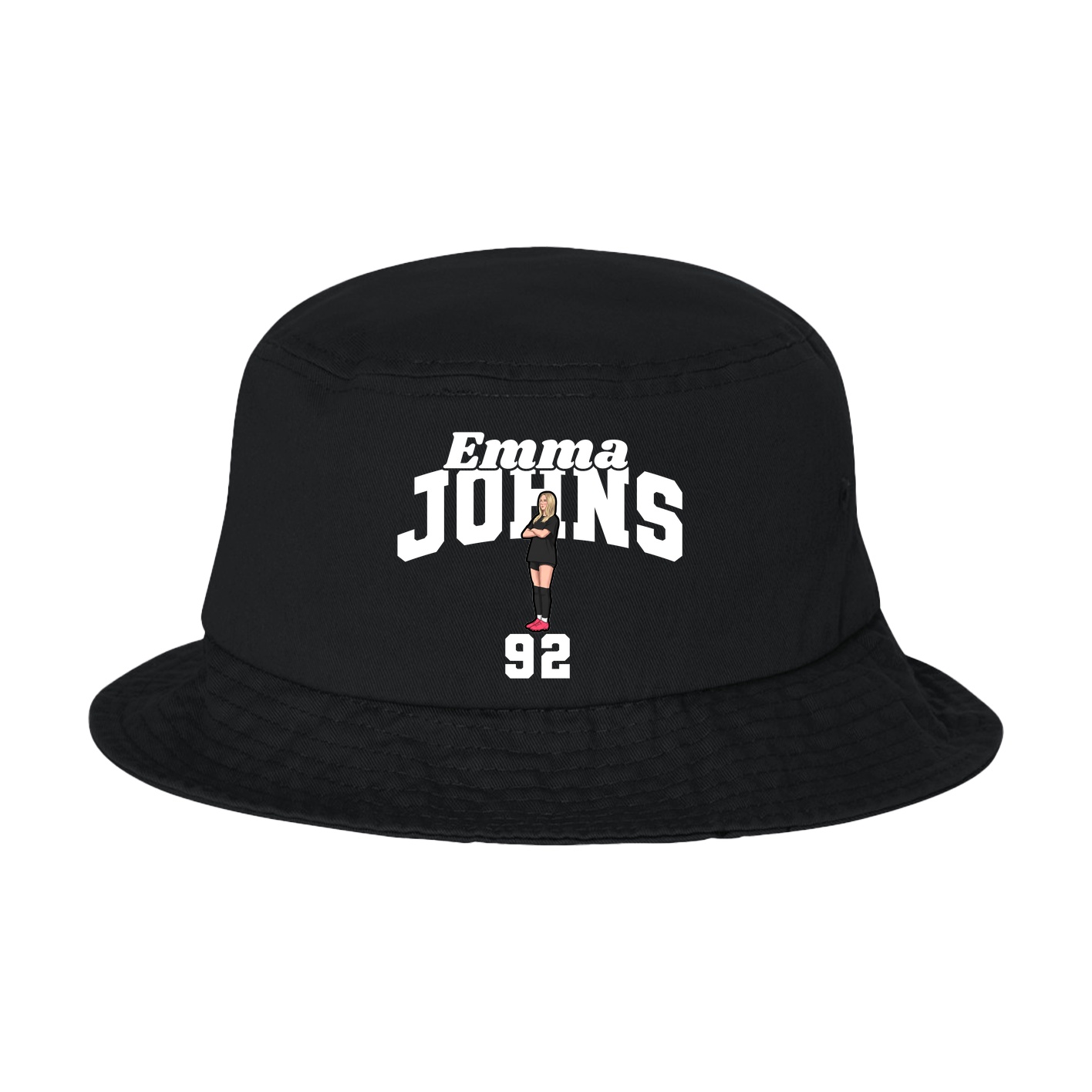 Bucket Cap — Signature Arch in Black