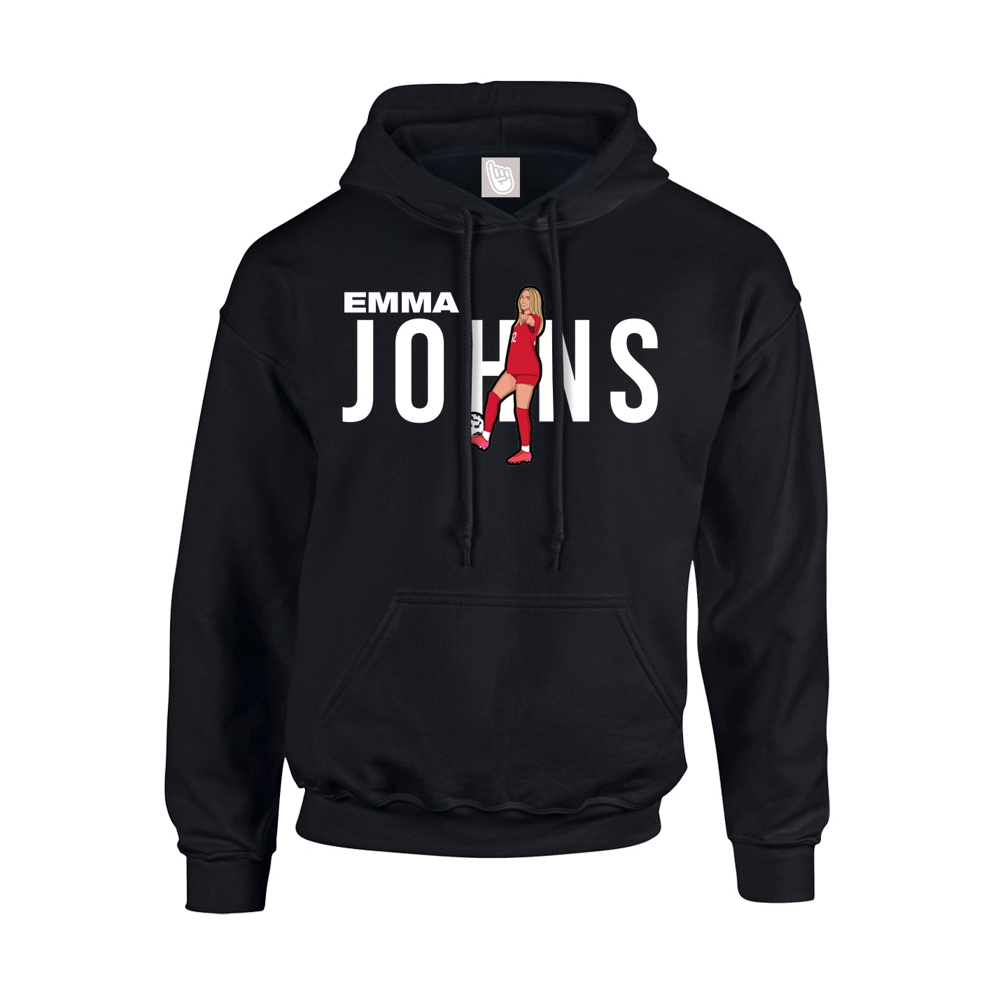 Hoodie — Player Name in Black
