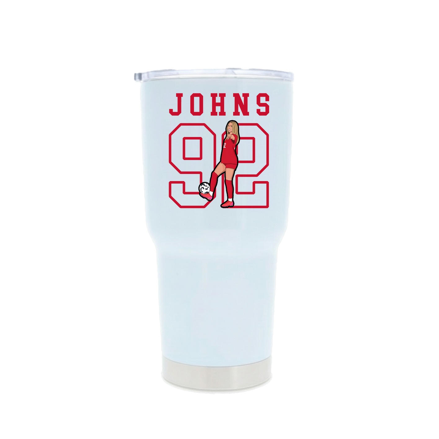 30oz Stainless Steel Tumbler — Shirsey in White