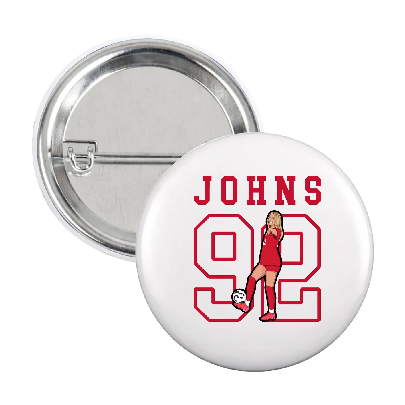 Game Day Button — Shirsey in White