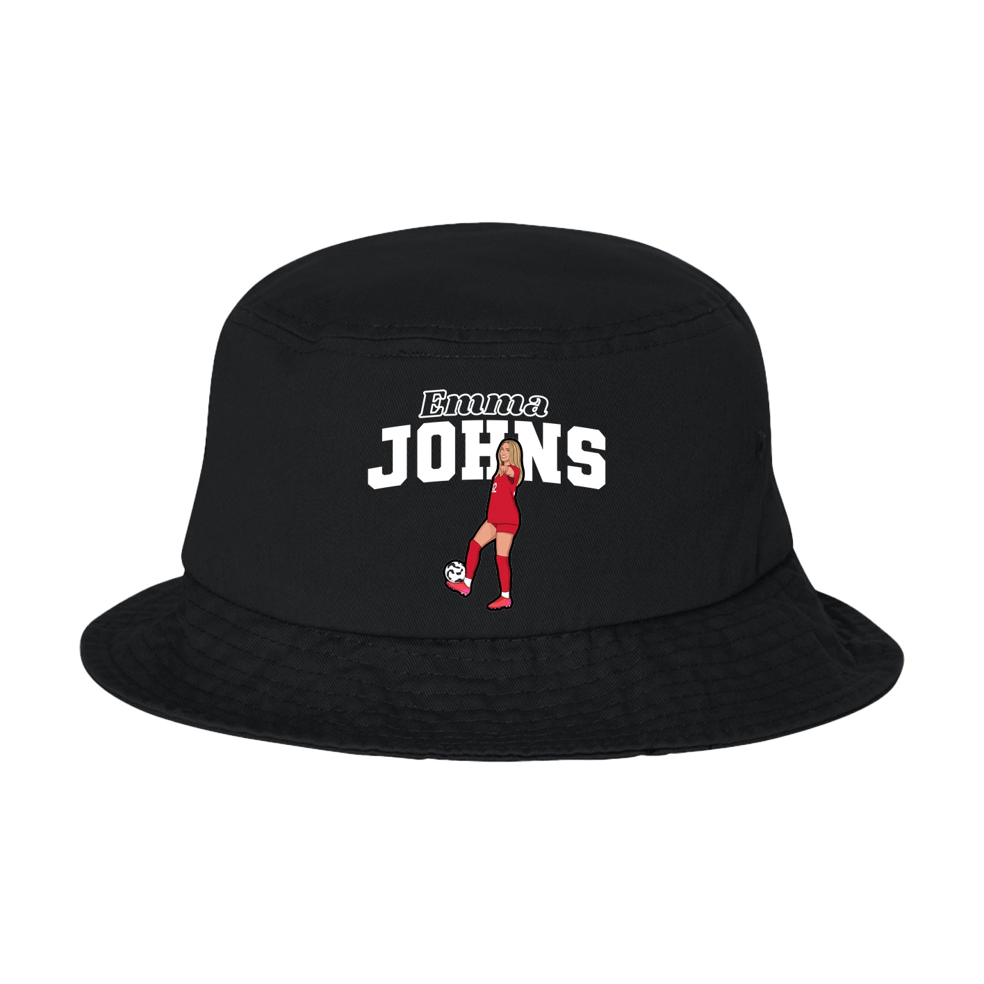 Bucket Cap — Name Arch in Black