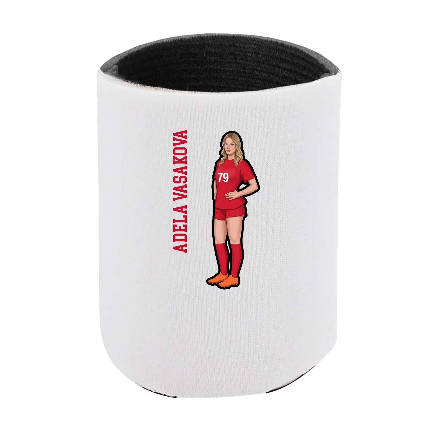Can Holder — Name Vertical in White