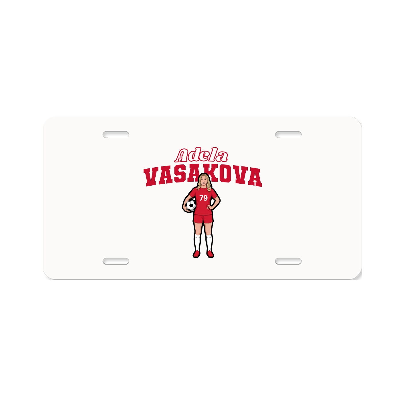 License Plate — Name Arch in Classic
