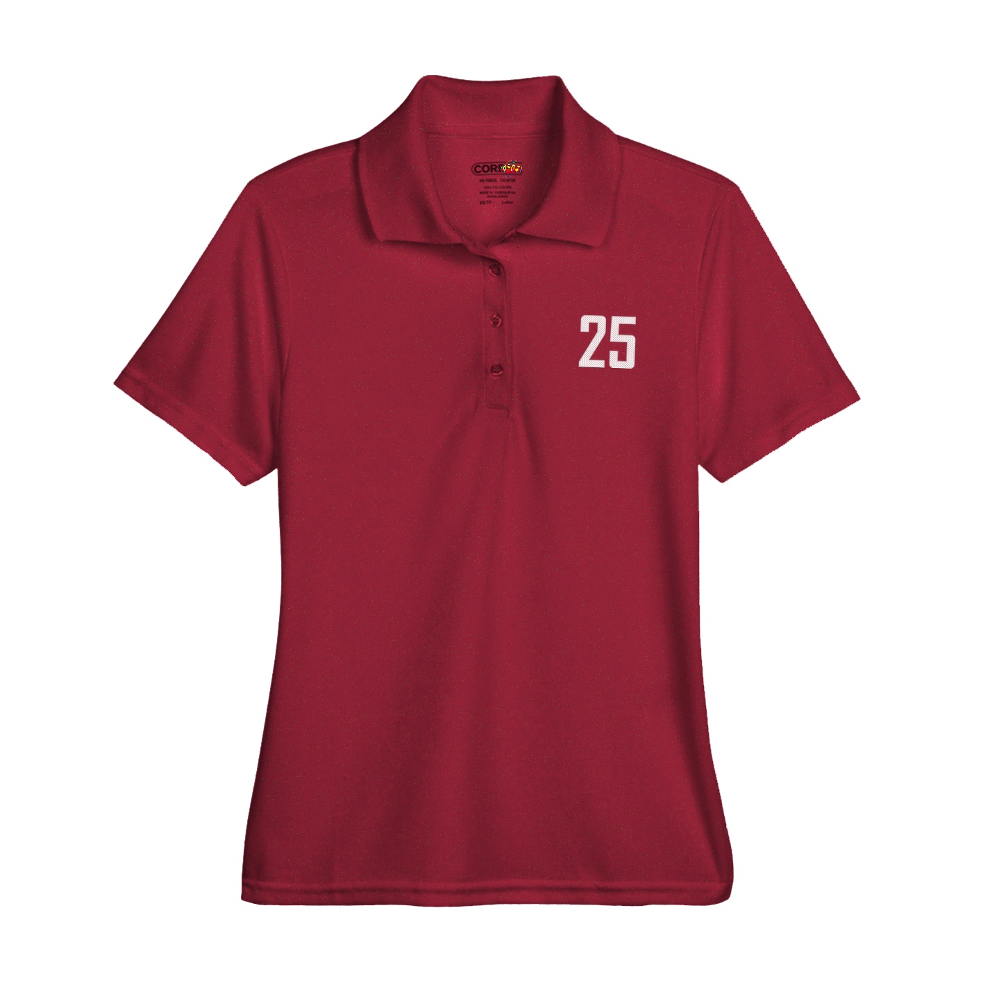 Womens Performance Polo — Front Shirsy in Red