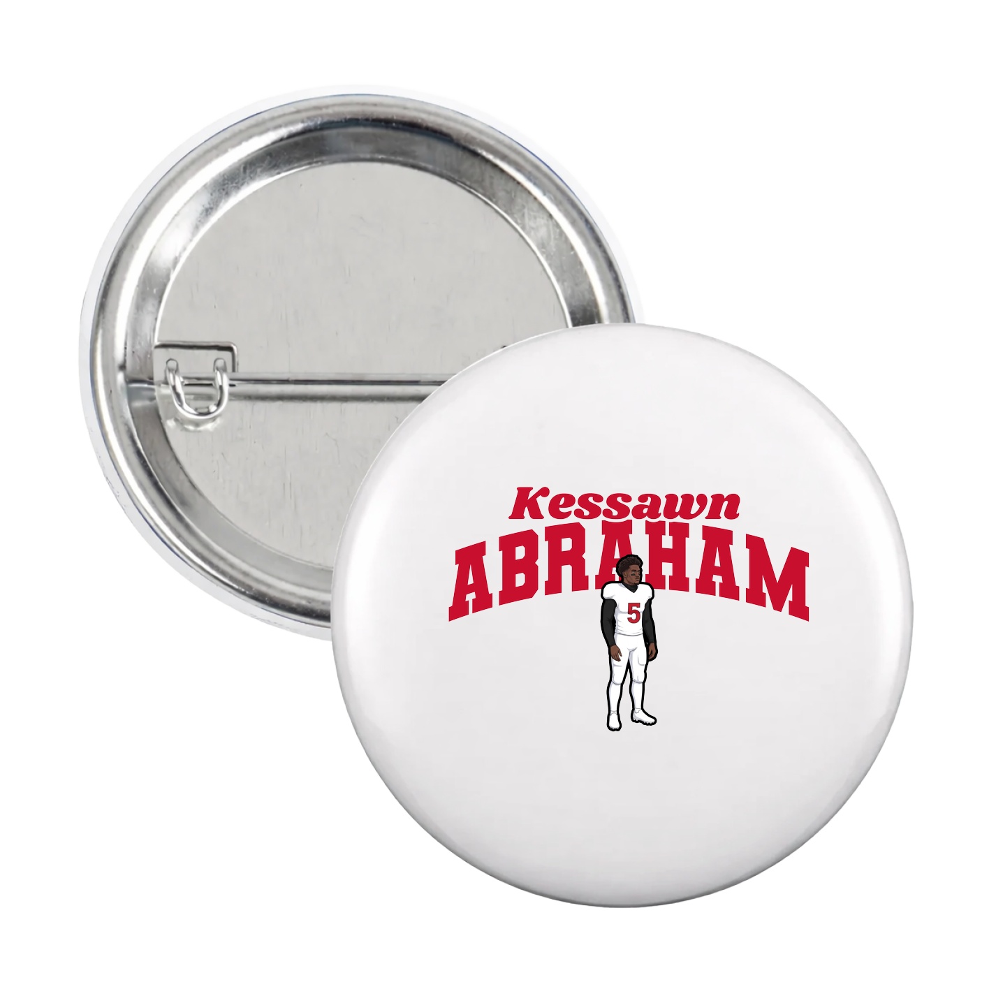 Game Day Button — Signature Arch in White