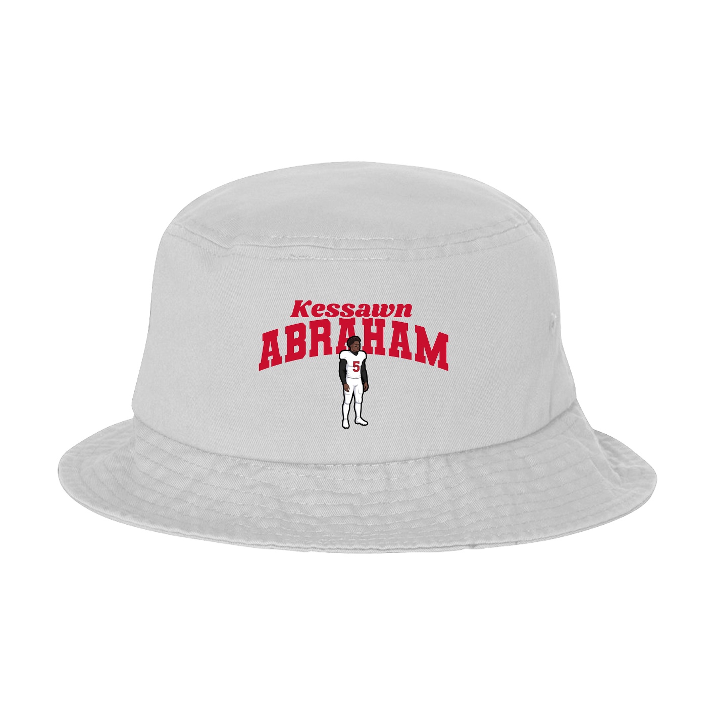 Bucket Cap — Signature Arch in White