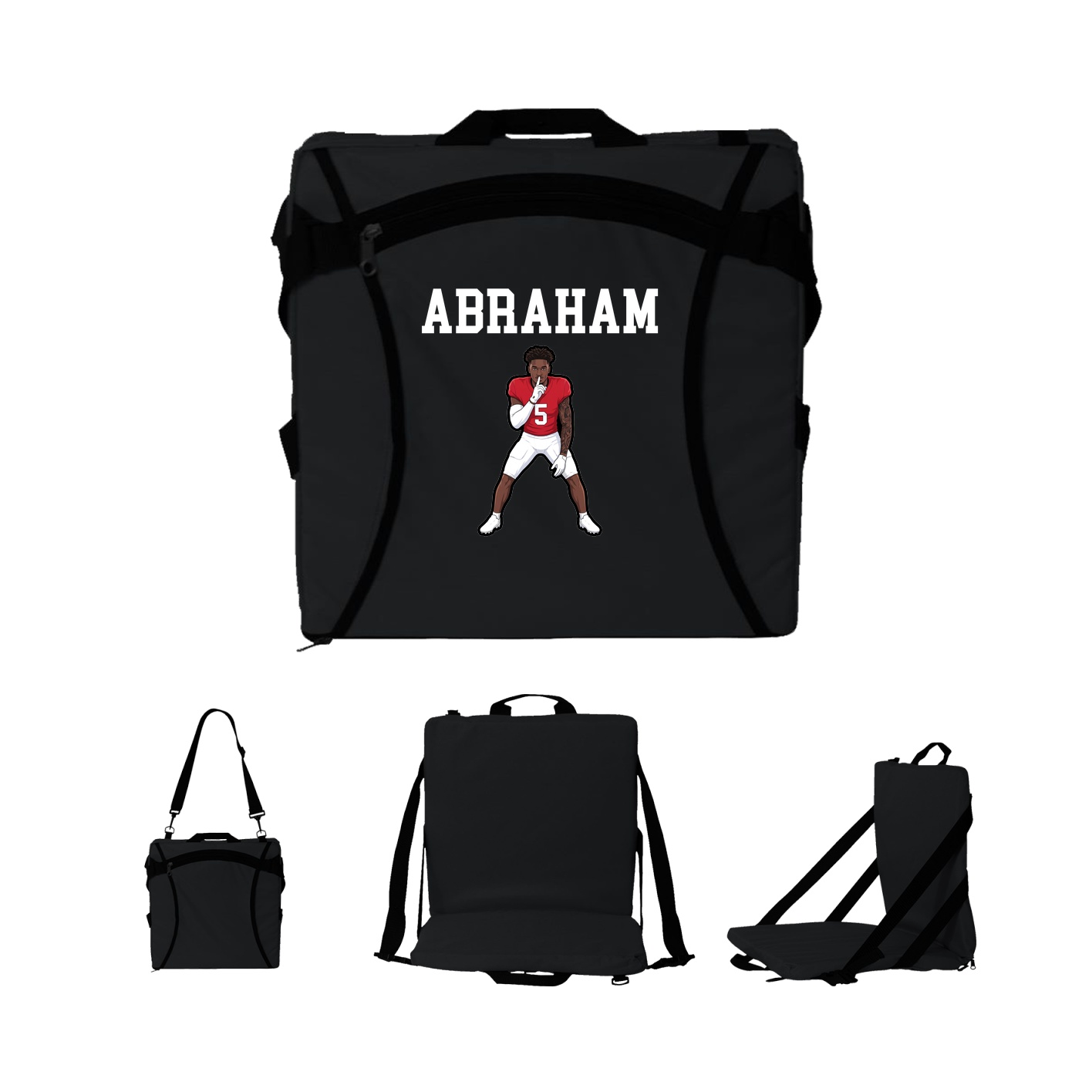 Folding Stadium Seat — Shirsey in Black