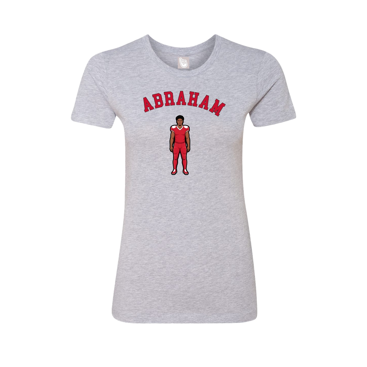 Fitted Women's Tee — Shirsey Arch in Grey
