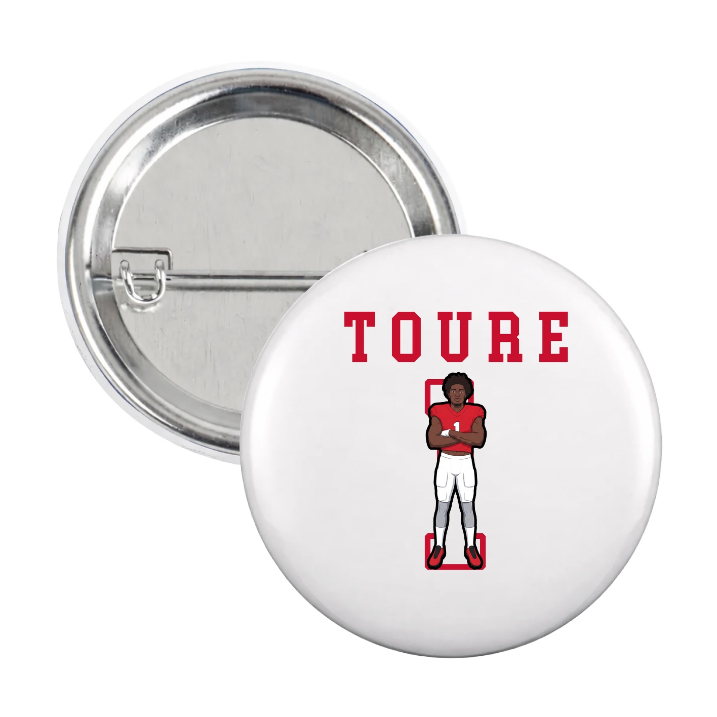 Game Day Button — Shirsey in White