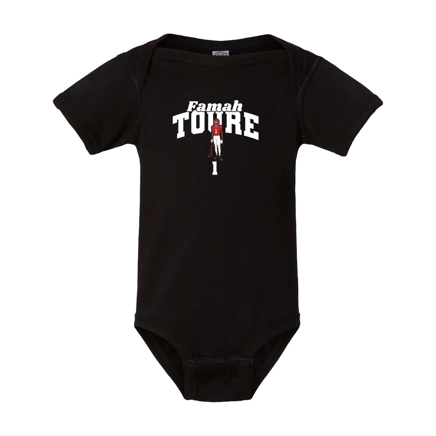 Baby Onesie — Signature Arch in Black
