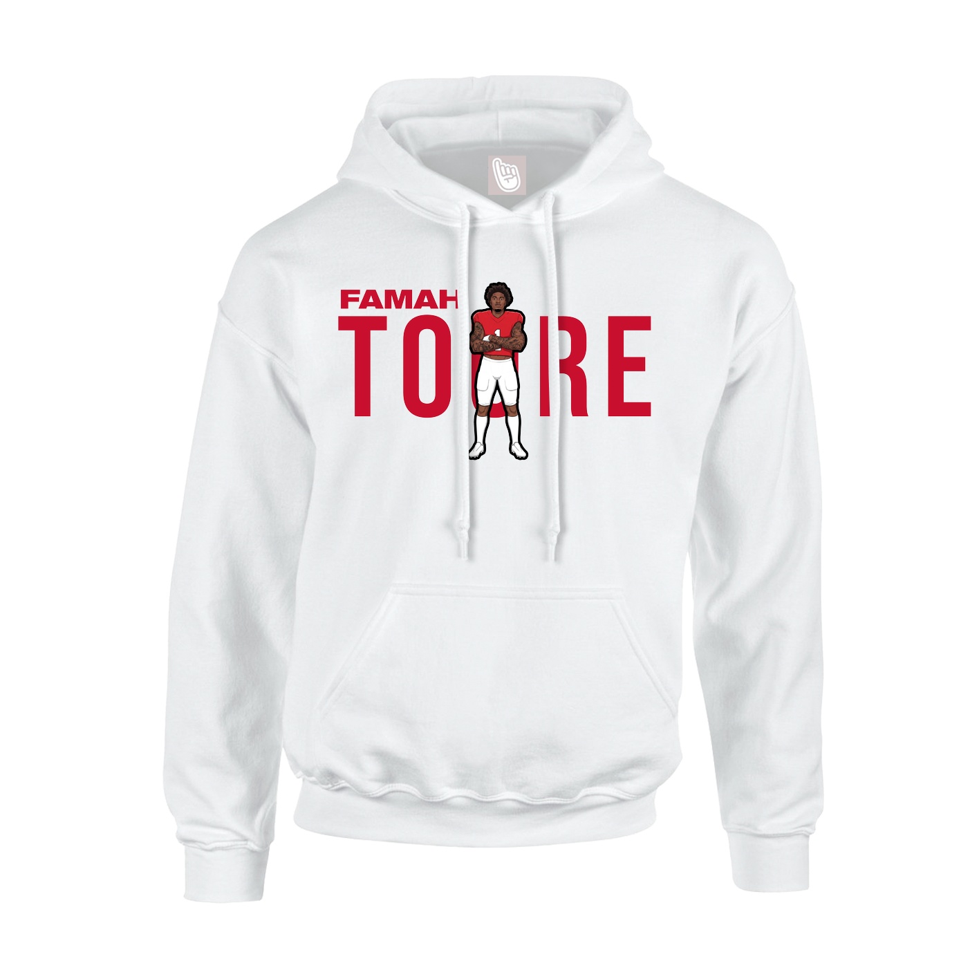 Hoodie — Player Name in White