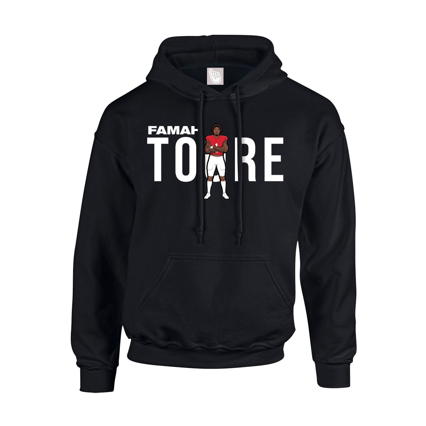 Youth Hoodie — Player Name in Black