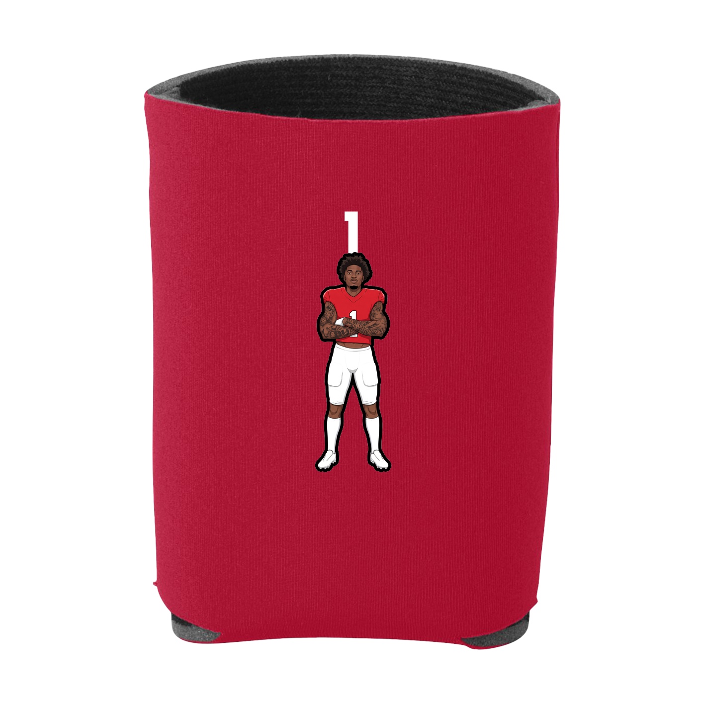 Can Holder — Number Top in Red